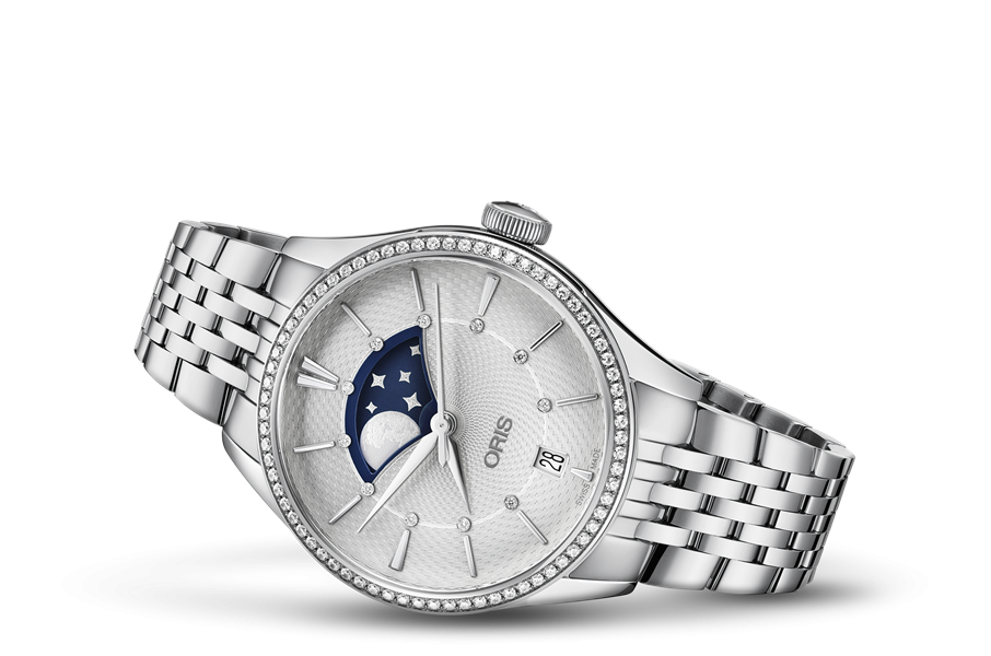 ORIS  Женские швейцарские часы, автоматический механизм, сталь, 36 мм